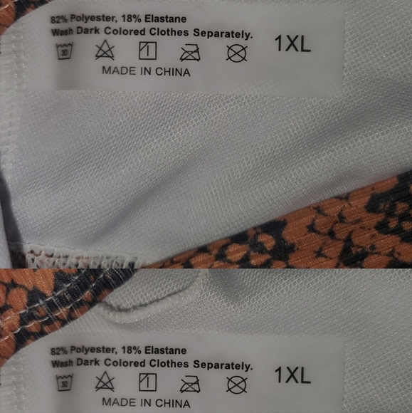 Snakeskin Print One Shoulder One Piece Swimsuit - Sz 1xl - Picture 7 of 9